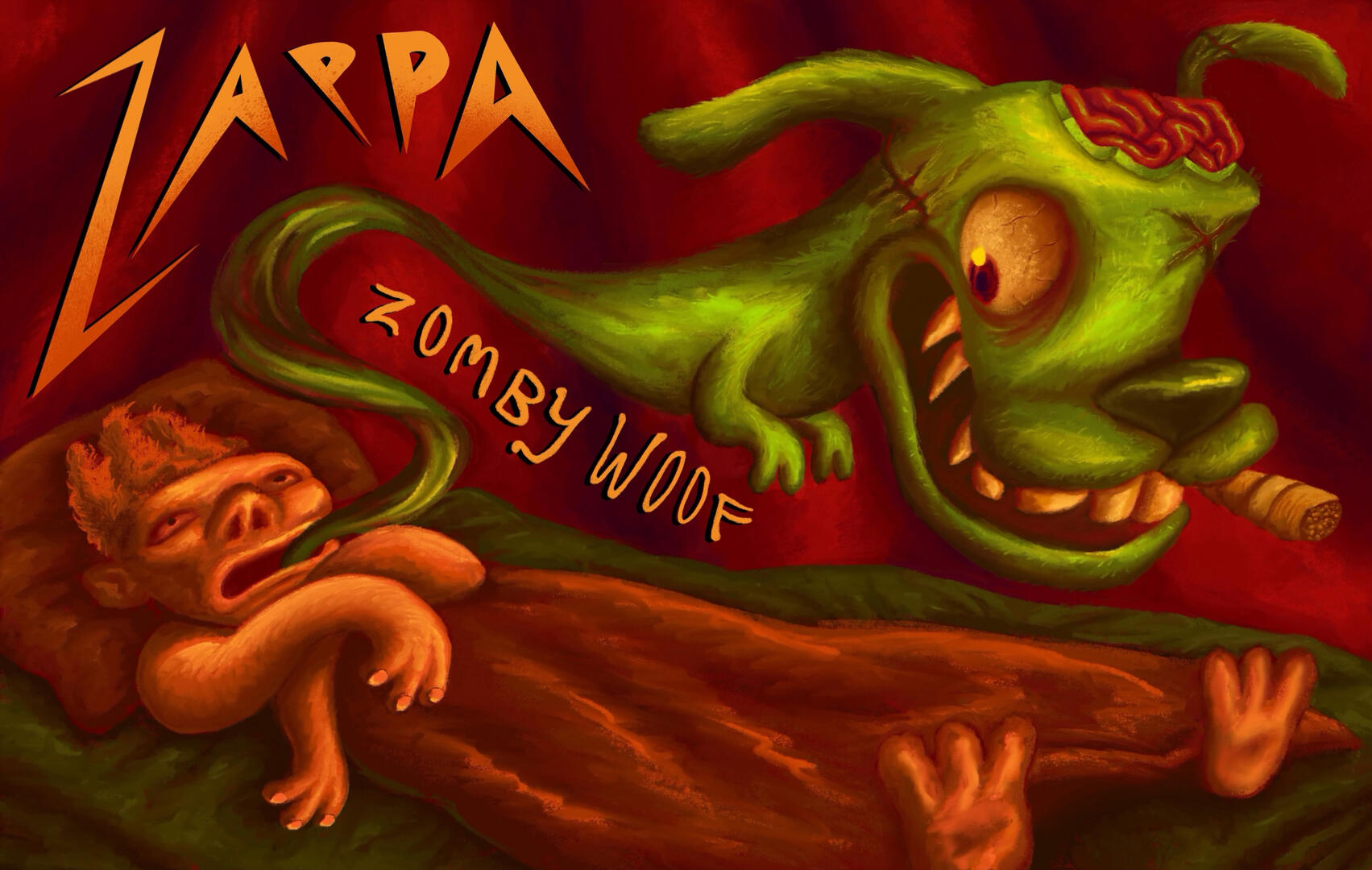Illustration based on the song "Zomby Woof" by Frank Zappa